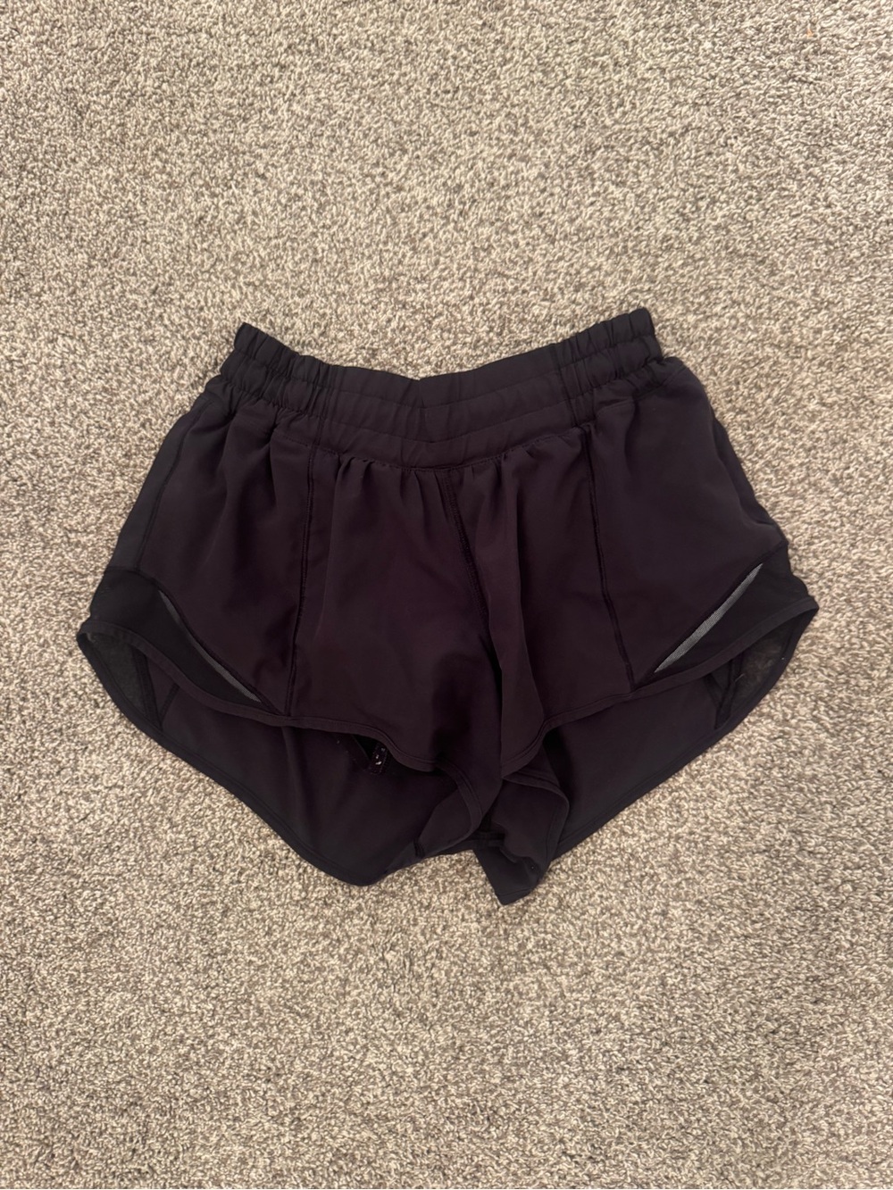 lululemon athletica Black Athletic Layered Running Shorts